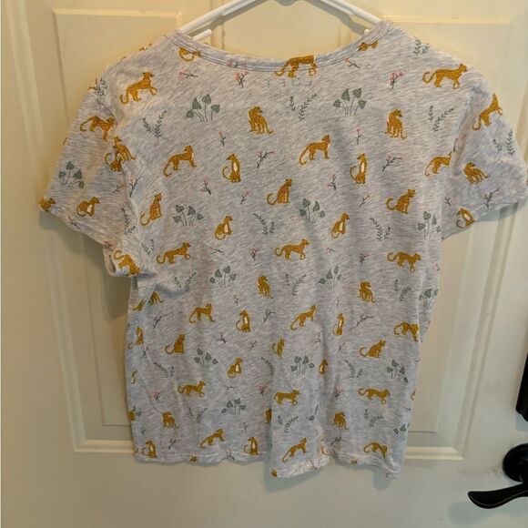 LOFT Vintage Soft Leopard Tee size S - Picture 3 of 5